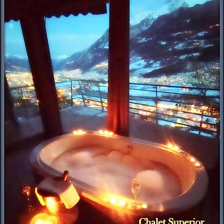 Chalet Con Jacuzzi Vista Montagne Αόστα Δωμάτιο φωτογραφία